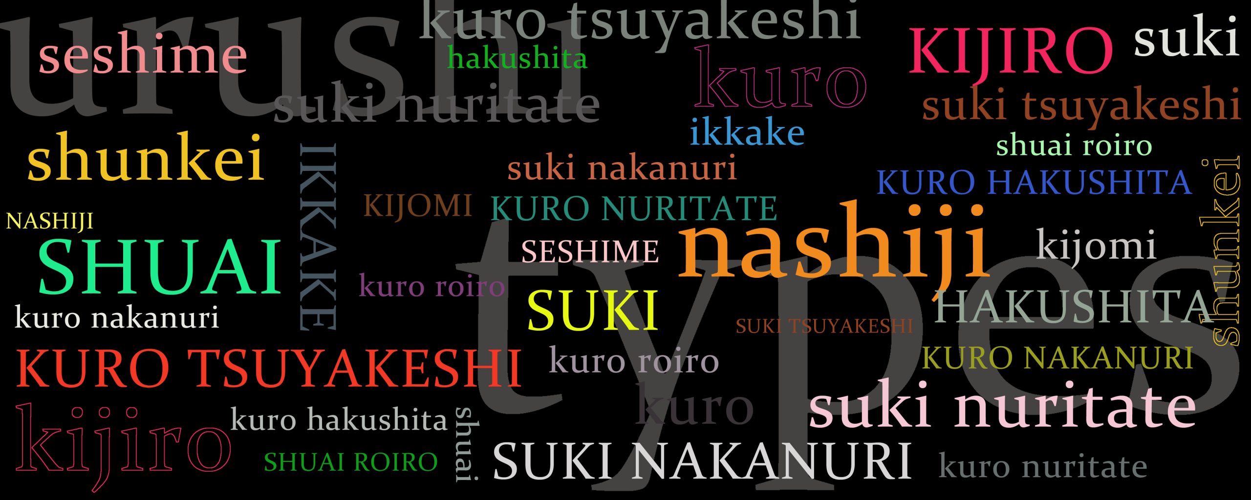 urushi types